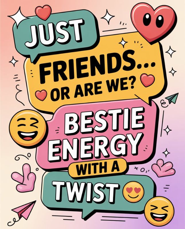 Flirty Captions for Friends with a Playful Twist 😉💌