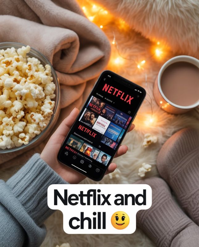 Netflix and Chill Instagram Captions 🍿