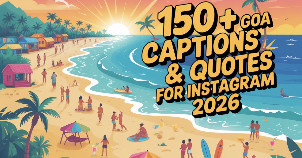 🌴✨ 150+ Goa Captions & Quotes for Instagram 2026 🏖️🌊