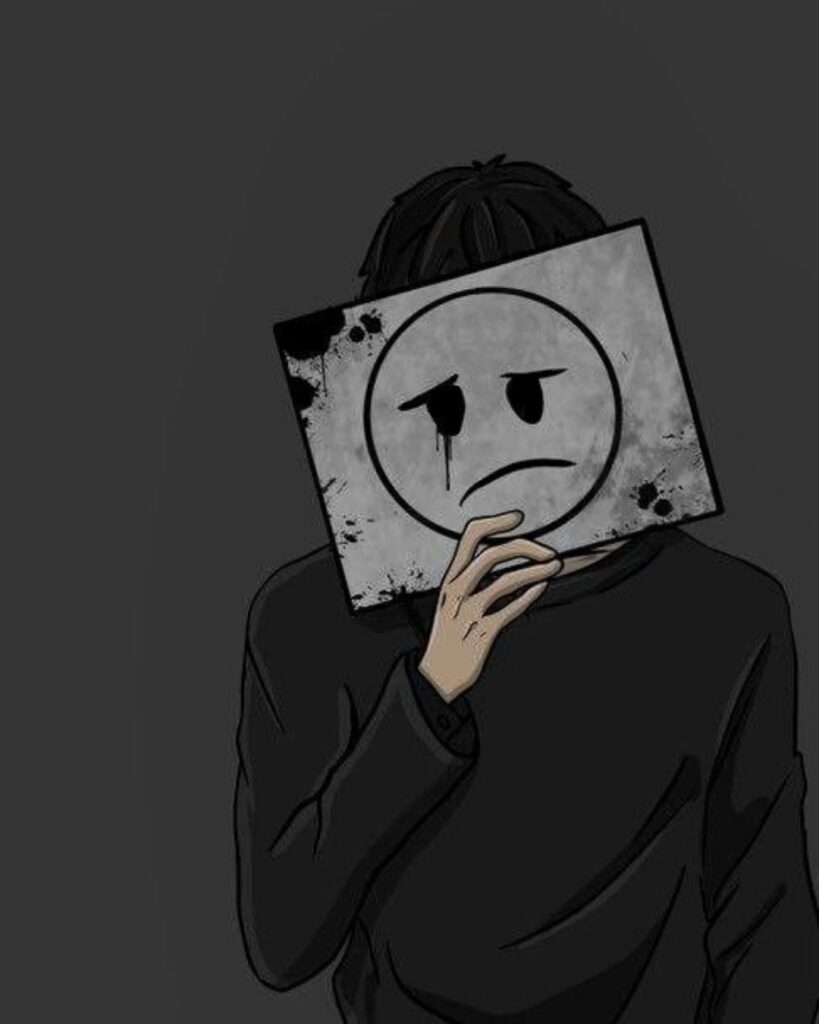 Sad emoji dp boy
