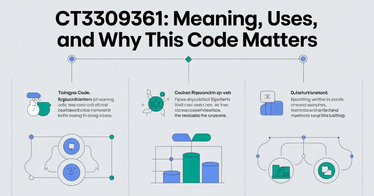 CT3309361: Meaning, Uses, and Why This Code Matters
